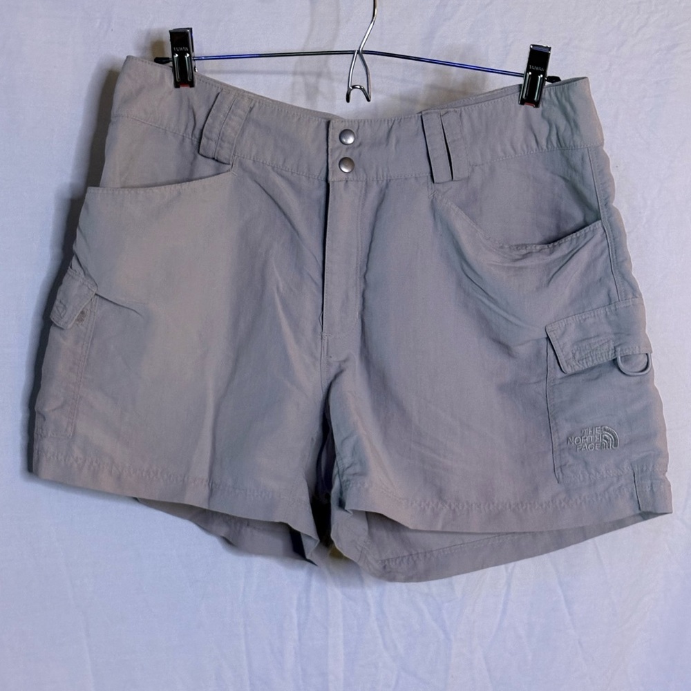 The North Face Women's Light Gray Cargo Shorts